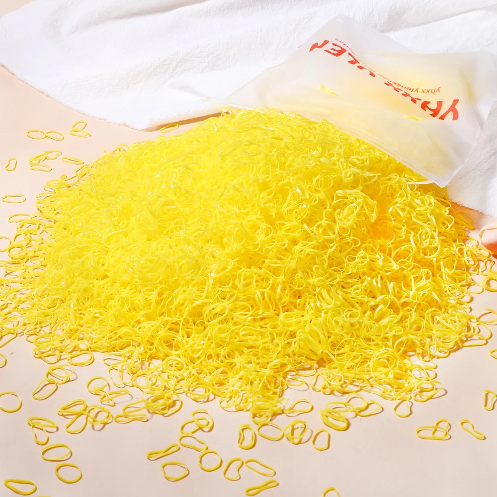 Kids Hair Bands – Colorful Rubber Ties for Ponytails & Hairstyles